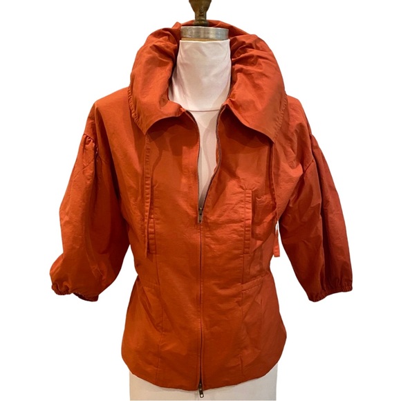 PERSIMMON COLORED STATEMENT JACKET SIZE S/M - Picture 1 of 6